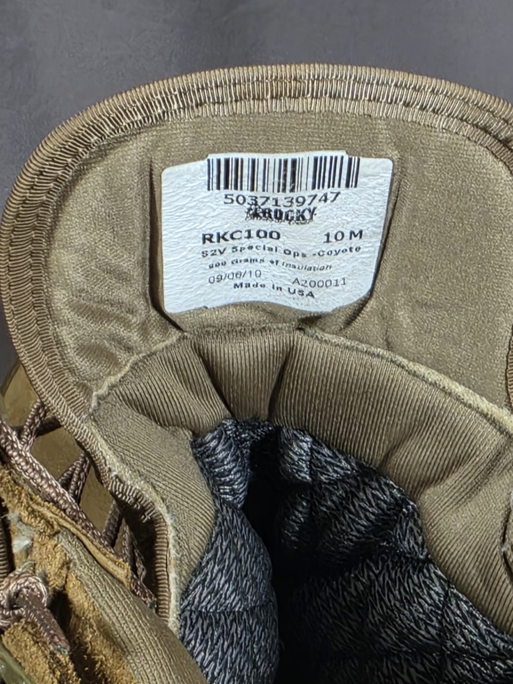 Rocky S2V RKC100 Extreme Cold Weather Combat Boots Coyote Brown 10M USA Made - Picture 5 of 7